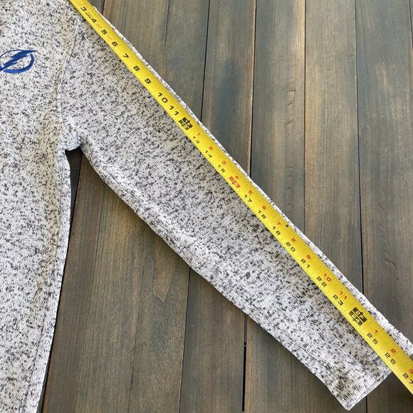 NHL Tampa Bay Lightning Mock Neck Gray Womens Sweater - Size M 8/10 (T8) - Picture 9 of 9